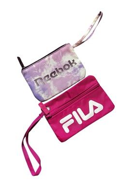 Reebok & FILA Bundle of 2 Wristlets Tie Dye & Pink